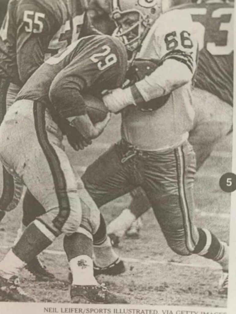 Ray Nitschke of the Green Bay Packers